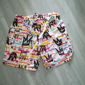 Fresh apparel mens abstract pain shorts